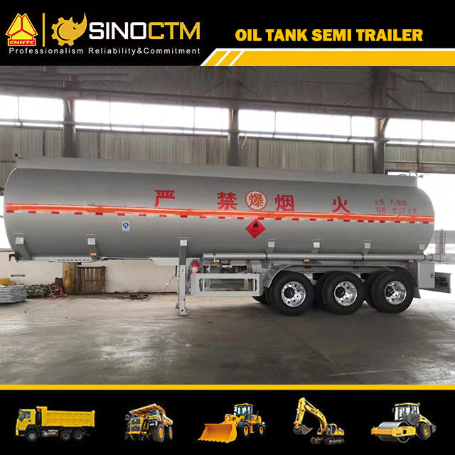 40cbm 40000L 3 Axle Aluminum Alloy Fuel Tanker Semi Trailer