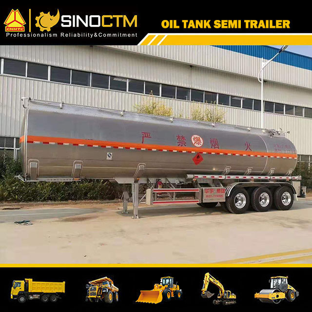 40cbm 40000L 3 Axle Aluminum Alloy Fuel Tanker Semi Trailer