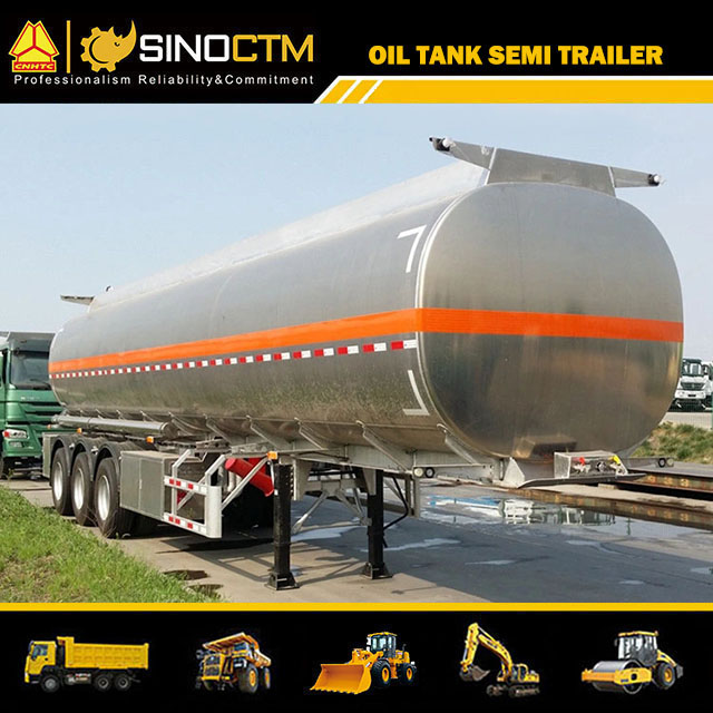 40cbm 40000L 3 Axle Aluminum Alloy Fuel Tanker Semi Trailer
