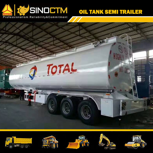 3axle 45cbm 4 Compartments Diesel Fuel Oil Aluminum Alloy Tanker Truck Semi Trailer with Tractor Truck