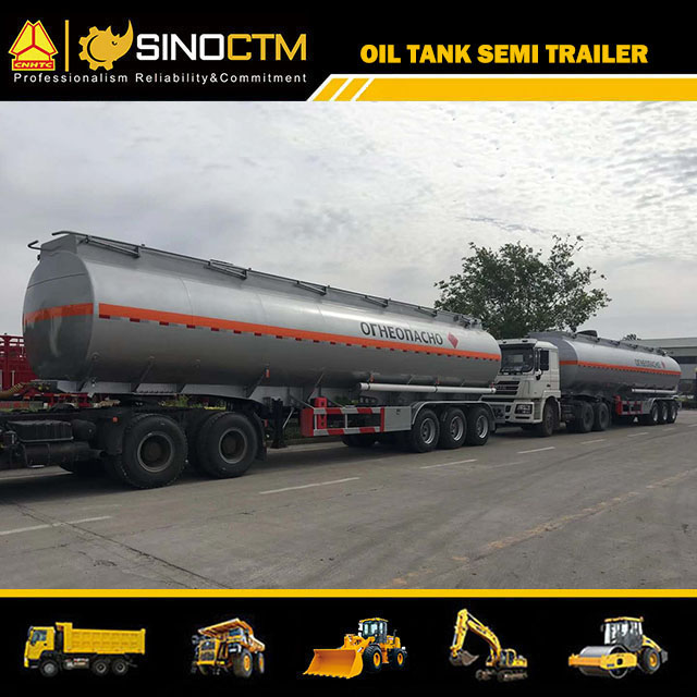 3axle 45cbm 4 Compartments Diesel Fuel Oil Aluminum Alloy Tanker Truck Semi Trailer with Tractor Truck