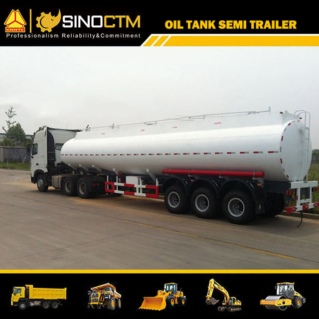 60cbm/60000L Carbon Steel Oil Tanker Semi Trailer for Fuel/Diesel/Crude Transport