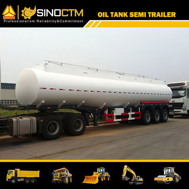 60cbm/60000L Carbon Steel Oil Tanker Semi Trailer for Fuel/Diesel/Crude Transport