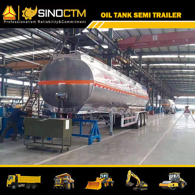 Tri Axle 40000 Liters 40cbm 40000L Palm Fuel Tanker Crude Aluminum Alloy Oil Tank Semi Trailer with Pump