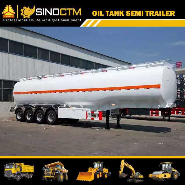 SINO TRUCK Three Axles 52.6CBM LNG Tanker Semi-Trailer