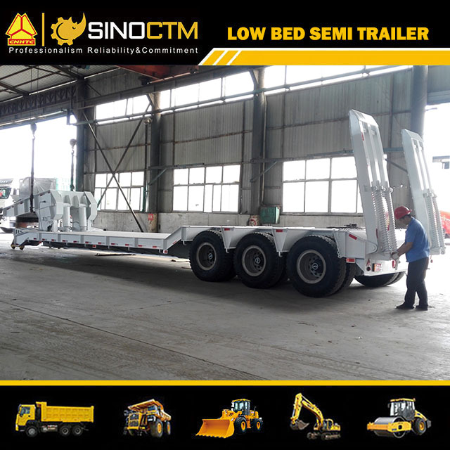 30-100t Lowbed Semitrailer Made in China
