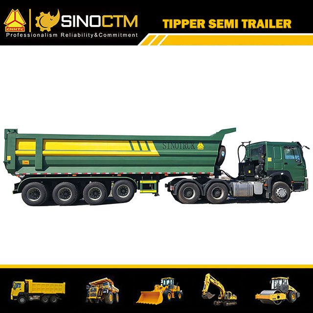 4 Axle Tipper Trailer 100Ton Limestone Dump Semi Trailer Price