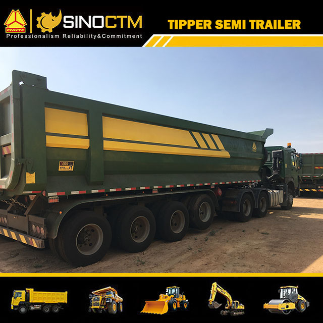 4 Axle Tipper Trailer 100Ton Limestone Dump Semi Trailer Price