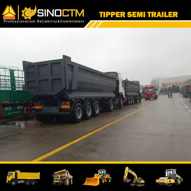 Three Axle U Shape Tipper Semi-Trailer