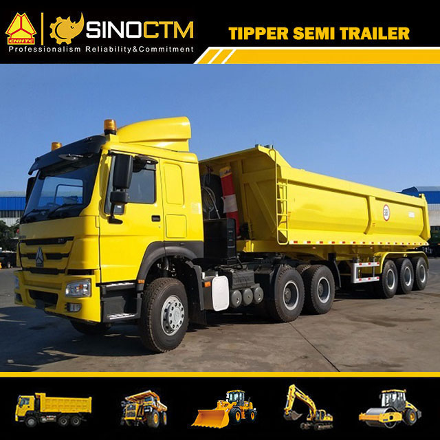 Three Axle U Shape Tipper Semi-Trailer