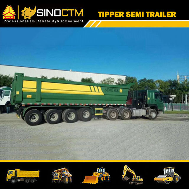 Sino truck Four Axle Tipper Semi-Trailer “U” Type for sale