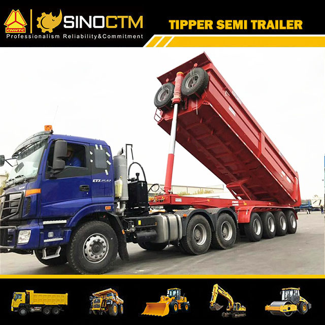 Sino truck Four Axle Tipper Semi-Trailer “U” Type for sale