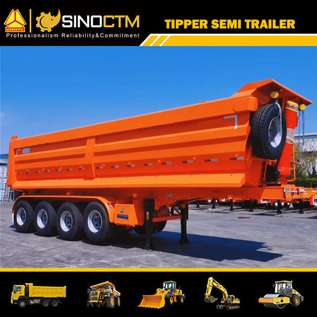 Sino truck Four Axle Tipper Semi-Trailer “U” Type for sale