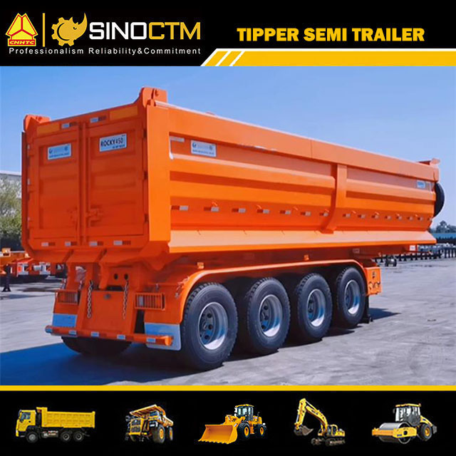 Sino truck Four Axle Tipper Semi-Trailer “U” Type for sale