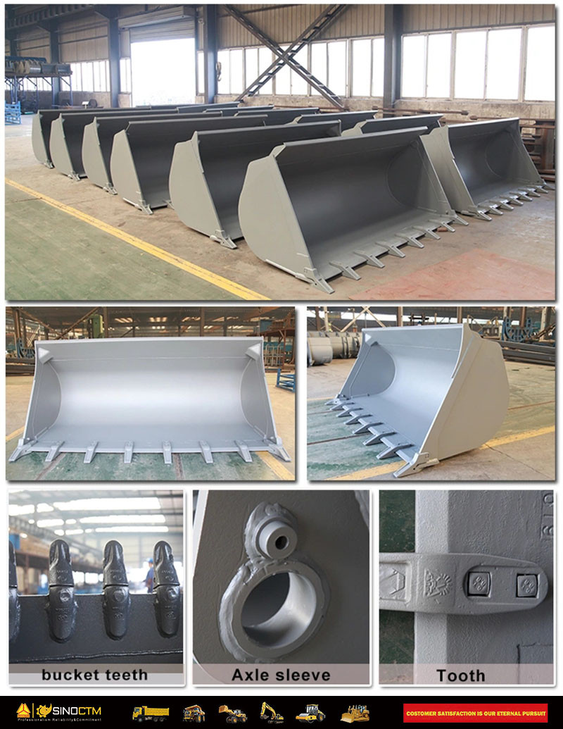 Wheel Excavator Loader Parts Rock Bucket Fit for Backhoe Attachments