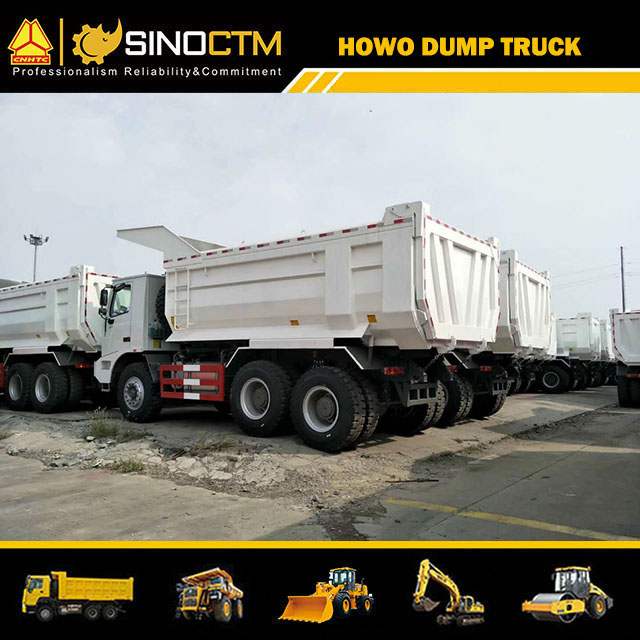 SINO TRUCK HOWO mining mine dump truck price for sale 90T