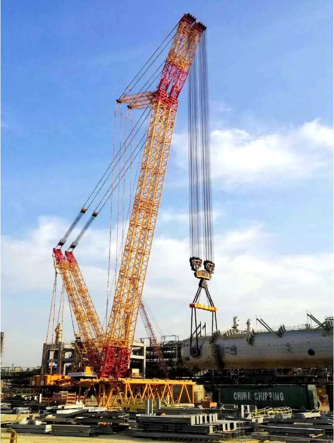 Spectacular giant! "The World's No. 1 Crane", XCMG 4000-Ton Crawler Crane Successfully Completes its First Lifting in Saudi Arabia