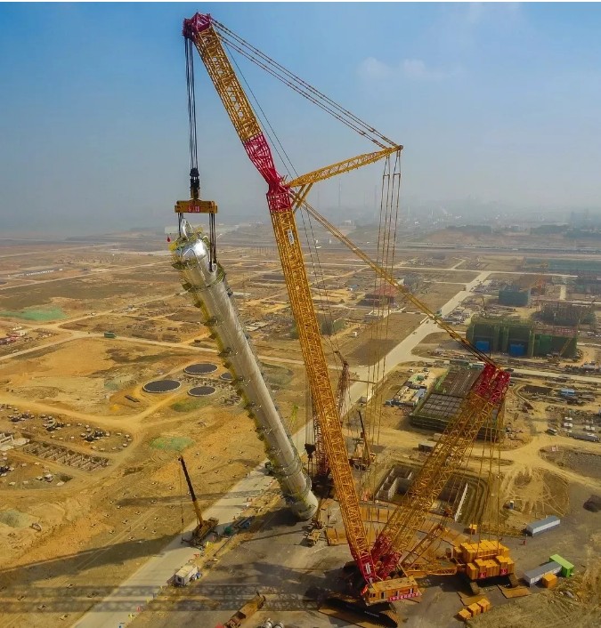 Spectacular giant! "The World's No. 1 Crane", XCMG 4000-Ton Crawler Crane Successfully Completes its First Lifting in Saudi Arabia