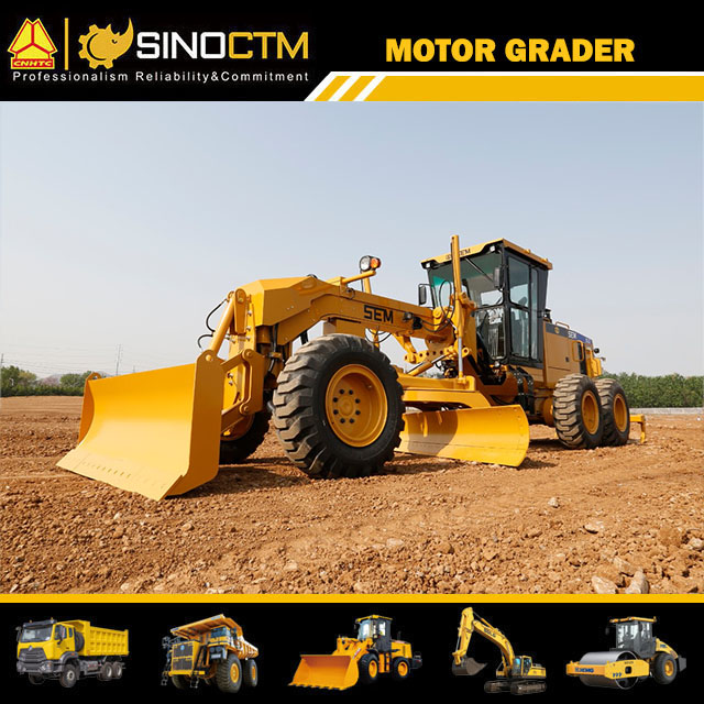 SEM919 Blade Grader 190HP Motor Grader with Front Dozer
