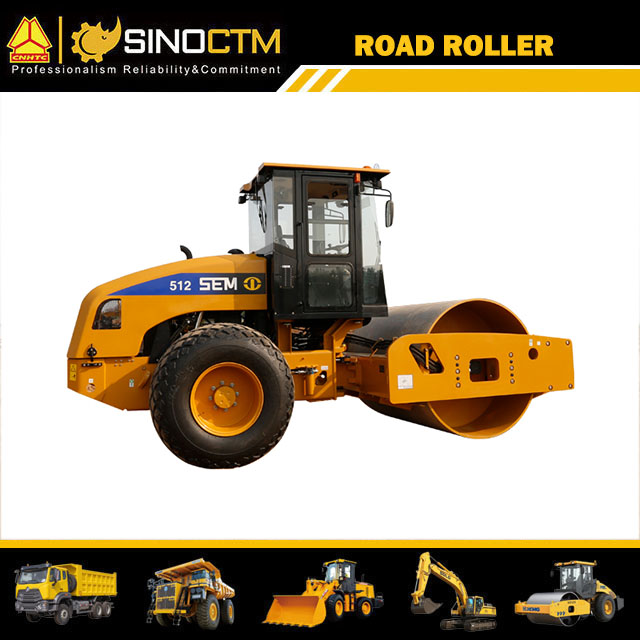 Chinese Famous Sem512 12ton 35cm Road Roller in Hot-Sale