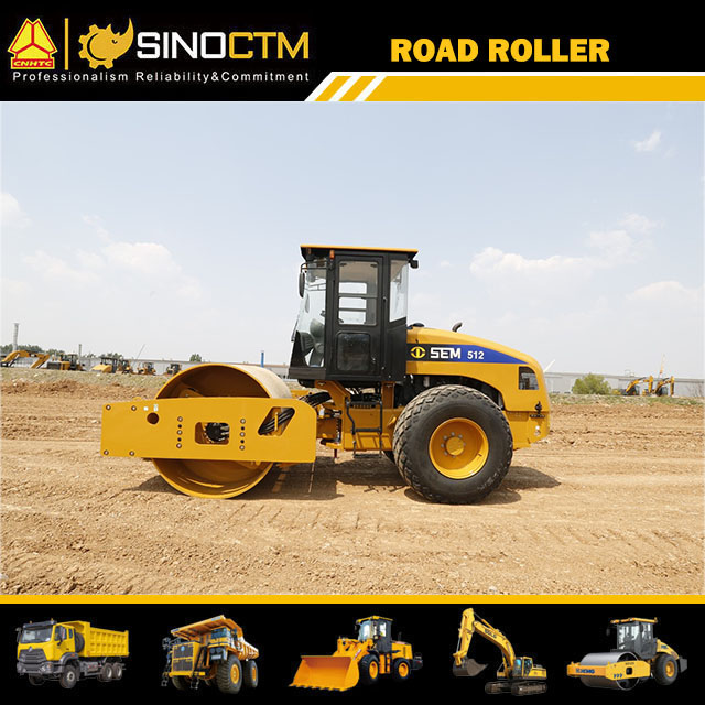 Chinese Famous Sem512 12ton 35cm Road Roller in Hot-Sale