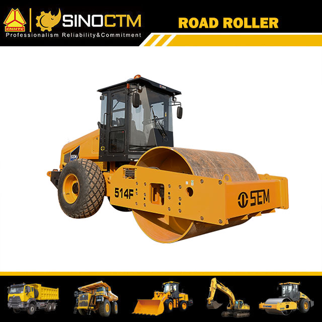 14 Ton Soil Compactor Sem 514f Road Roller