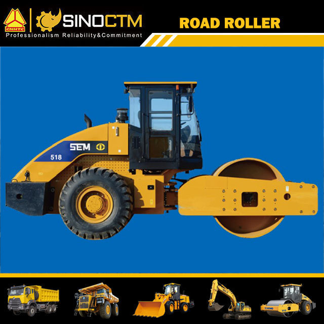 Road Roller 18 Ton Vibratory Roller Compactor Sem518 with Spare Parts