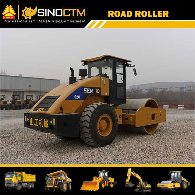 Sem520 Mechanical Single Drum 20ton Vibratory Road Roller Hot Selling