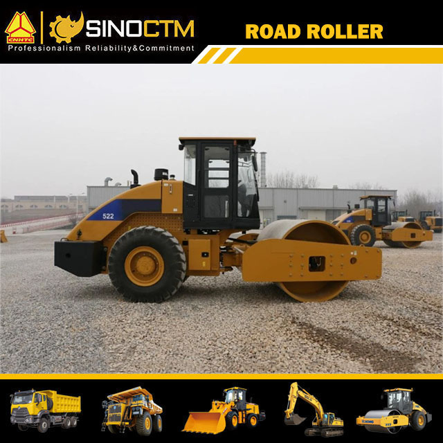 22 Ton Single Drum Hydraulic Vibratory Soil Compactor Road Roller Sem522
