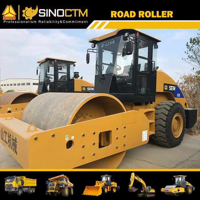 22 Ton Single Drum Hydraulic Vibratory Soil Compactor Road Roller Sem522