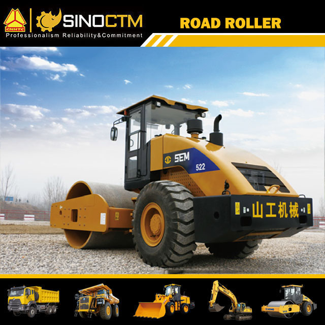 22 Ton Single Drum Hydraulic Vibratory Soil Compactor Road Roller Sem522