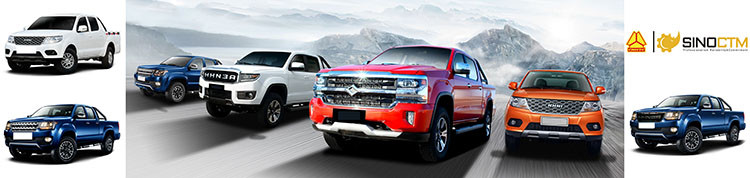 Double Cabin 4WD Manual High Horsepower Automobile Commercial Pickup