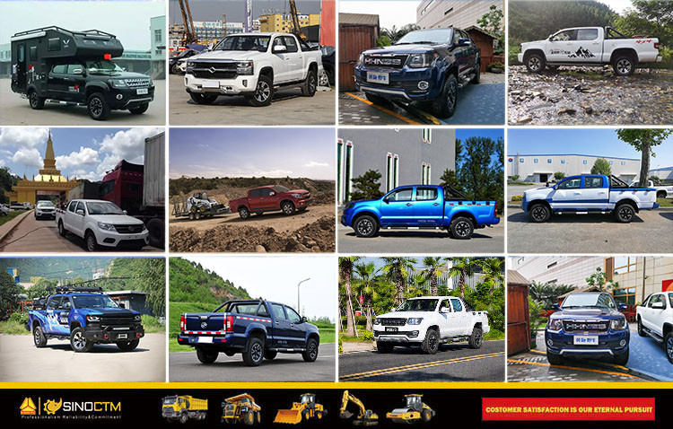 Double Cabin 4WD Manual High Horsepower Automobile Commercial Pickup