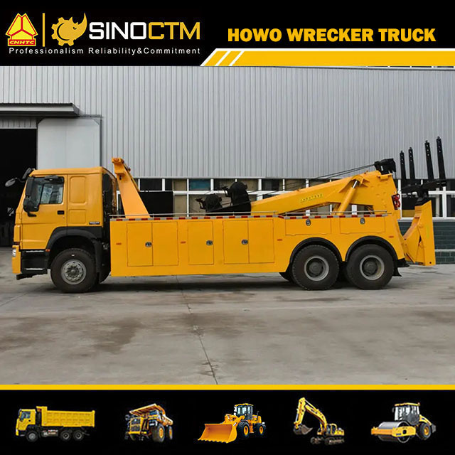 Sinotruk HOWO 20t-30tons Recovery Truck 371HP Diesel Engine Towing Wrecker Tow Truck