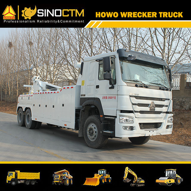 Sinotruk HOWO 20t-30tons Recovery Truck 371HP Diesel Engine Towing Wrecker Tow Truck