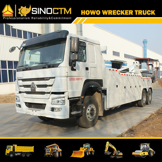 Sinotruk HOWO 20t-30tons Recovery Truck 371HP Diesel Engine Towing Wrecker Tow Truck