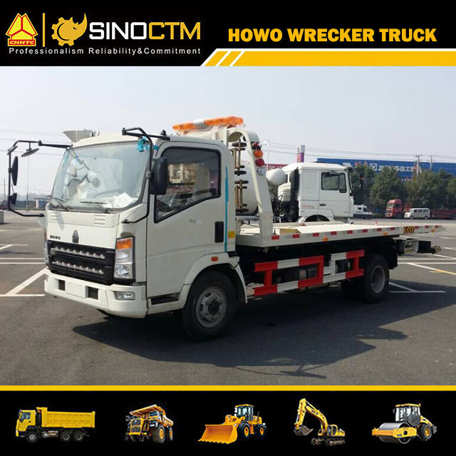 HOWO 4*2 5ton Capacity Integrated Rescue Wrecker Tow Truck