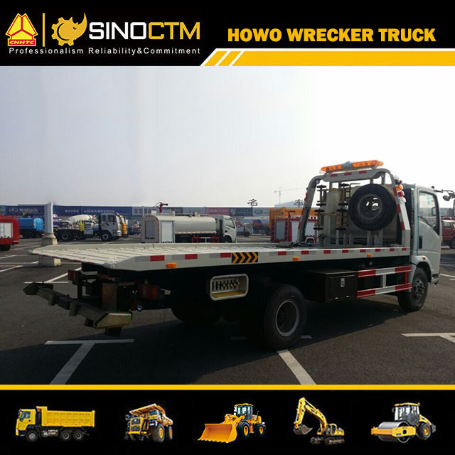 HOWO 4*2 5ton Capacity Integrated Rescue Wrecker Tow Truck