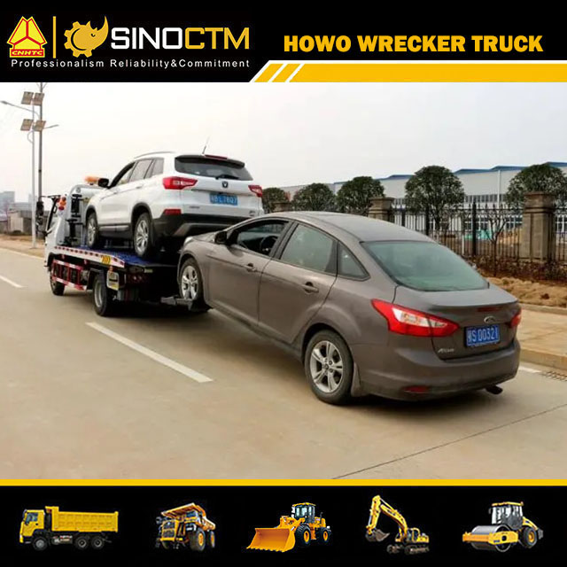 HOWO 4*2 5ton Capacity Integrated Rescue Wrecker Tow Truck