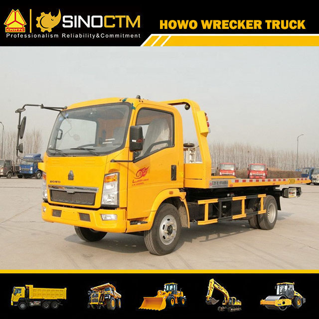 HOWO 4*2 5ton Capacity Integrated Rescue Wrecker Tow Truck