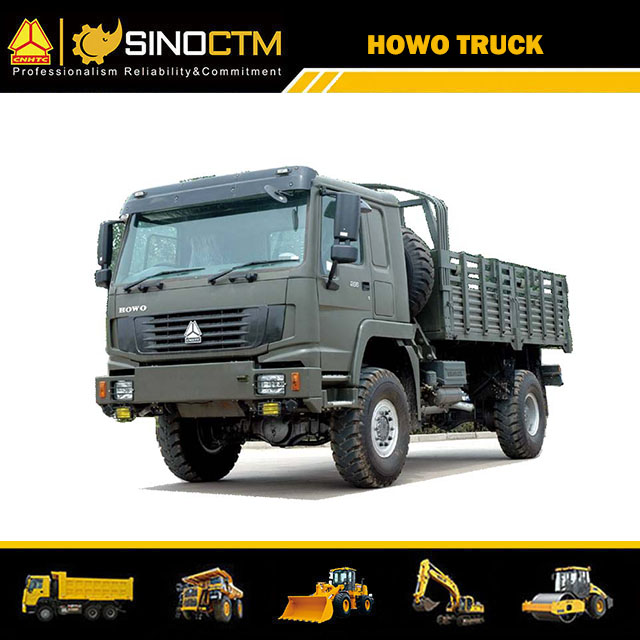 SINO TRUCK HOWO 4X4 Military Troops Carrier Vehicle Cargo Truck