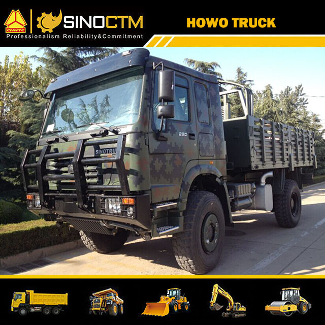 SINO TRUCK HOWO 4X4 Military Troops Carrier Vehicle Cargo Truck