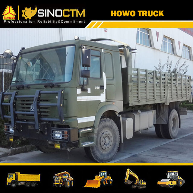 SINO TRUCK HOWO 4X4 Military Troops Carrier Vehicle Cargo Truck
