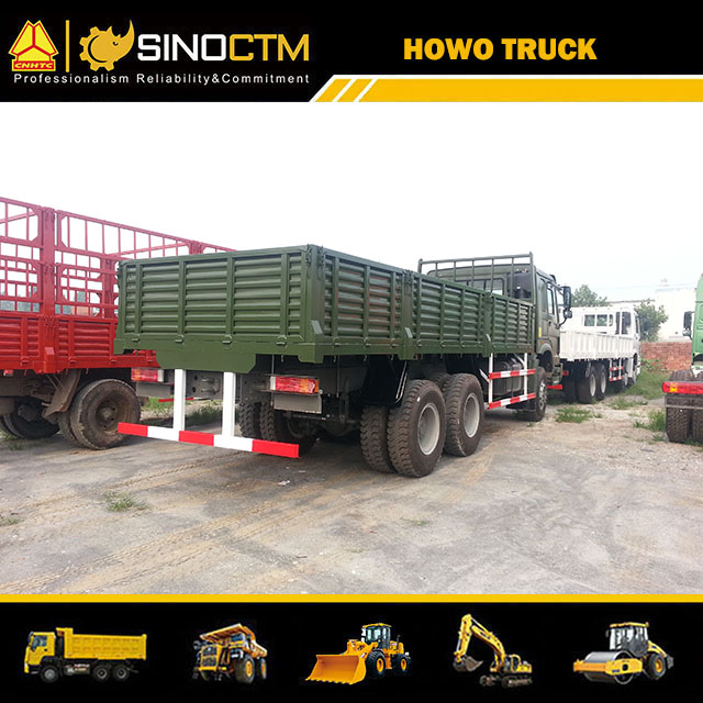 HOWO 6X6 380hp Military Troops Carrier Vehicle Cargo Truck Price