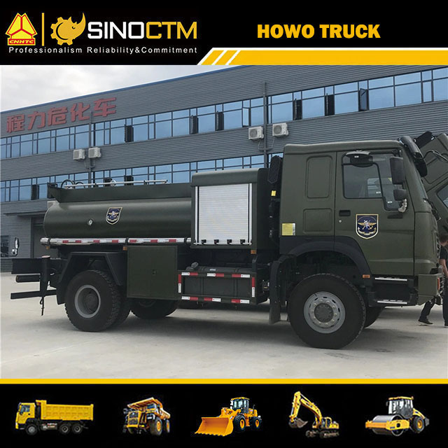 HOWO 6 Wheeler 12000liter 4X4 Diesel Gasoline Oil Fuel Tanker Tank Truck for sale