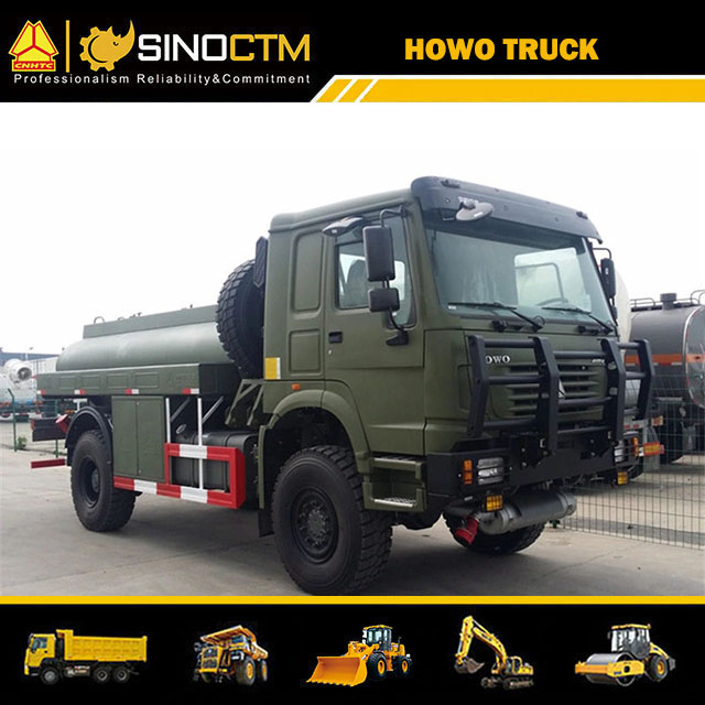 HOWO 6 Wheeler 12000liter 4X4 Diesel Gasoline Oil Fuel Tanker Tank Truck for sale