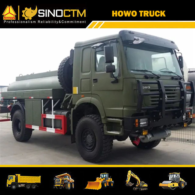 HOWO 6 Wheeler 12000liter 4X4 Diesel Gasoline Oil Fuel Tanker Tank Truck for sale