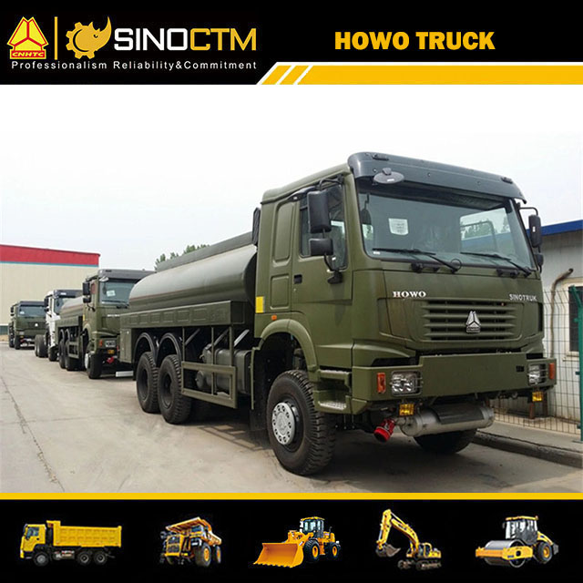 Sinotruk 6X6 380HP 20cbm 25cbm 10 Wheeler HOWO Fuel Oil Tanker Truck