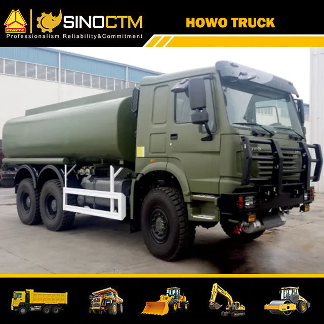 Sinotruk 6X6 380HP 20cbm 25cbm 10 Wheeler HOWO Fuel Oil Tanker Truck