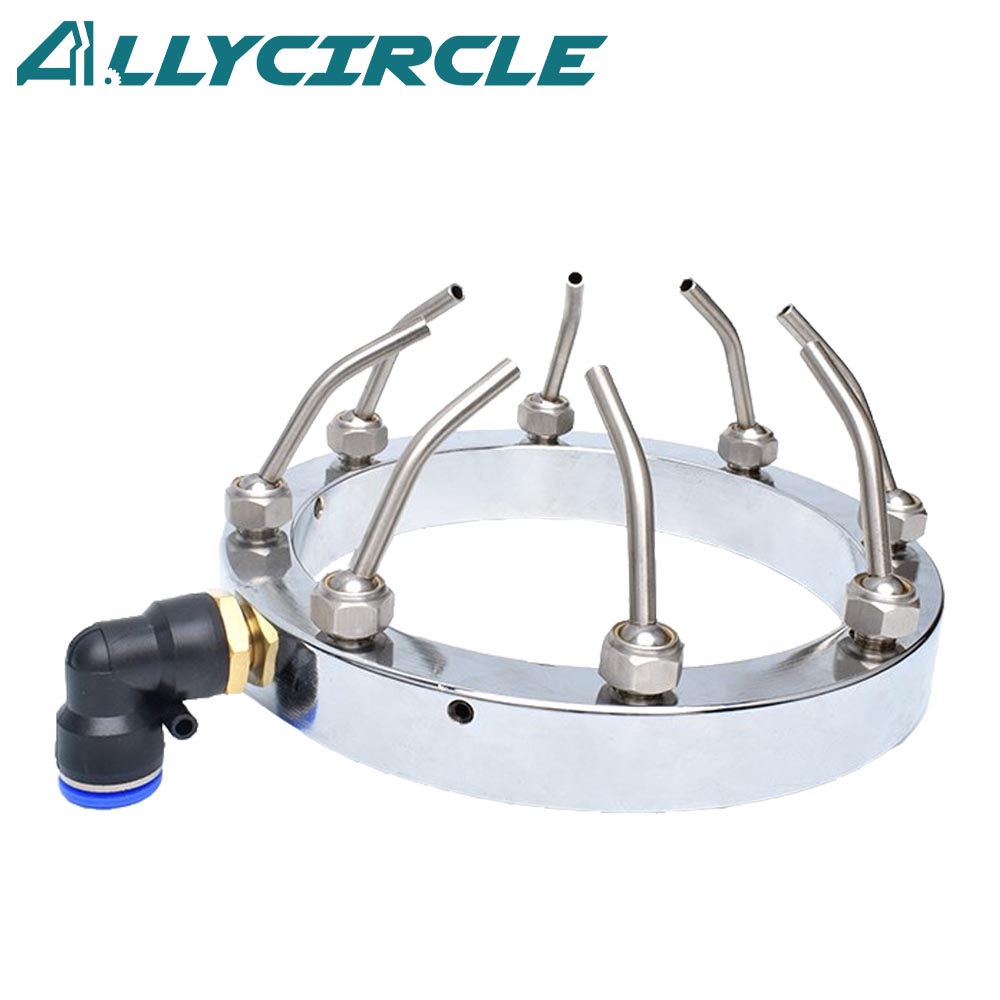 Boquilla de metal con anillo de agua de husillo